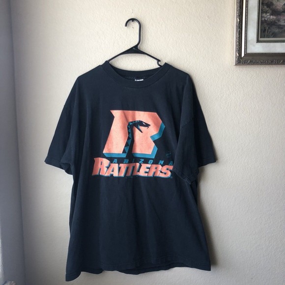 Vintage Arizona Rattlers T-Shirt Black Men’s Size XXL Made in USA Football - Picture 1 of 7